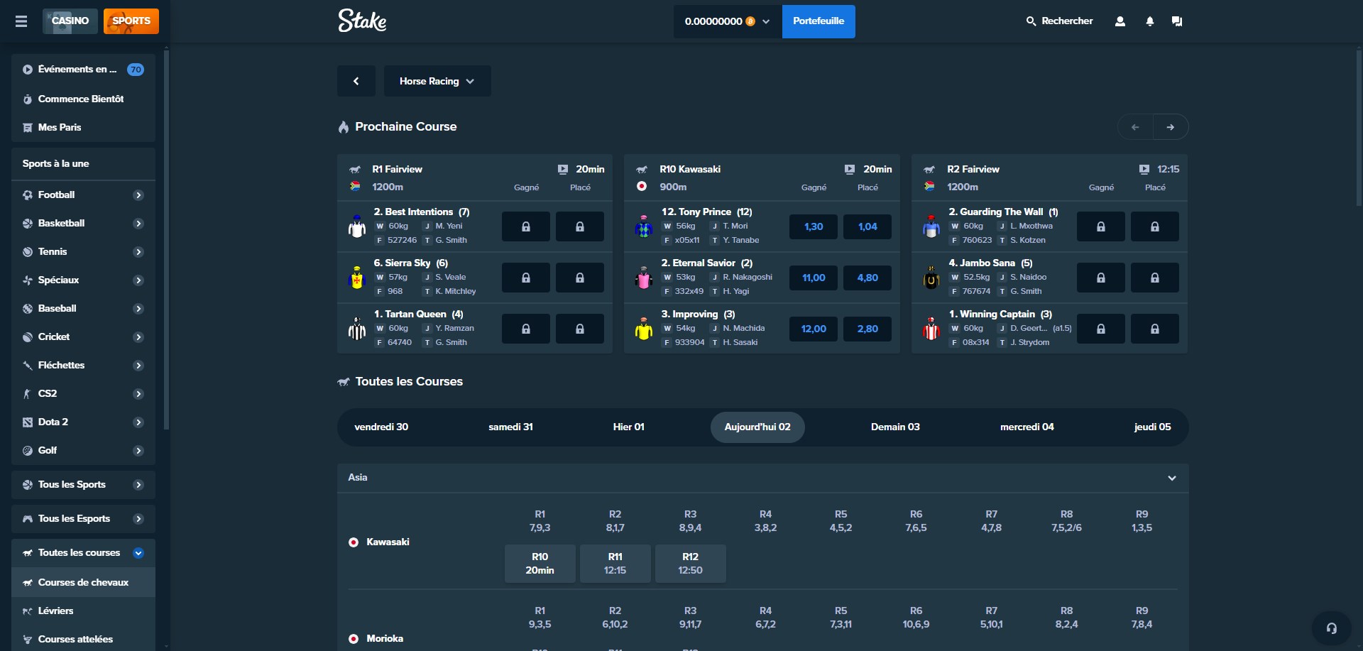 You are currently viewing Pari hippique Stake : parier sur les chevaux sur stake casino